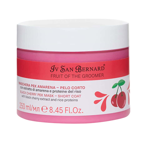 Iv San Bernard Amarena Black Cherry Maske für kurzes Fell
